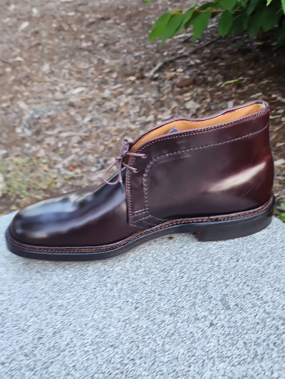 Alden 1357 Color # 8 Shell Cordovan Leather Chukka Boots size 7.5 Width B / D - Picture 7 of 16